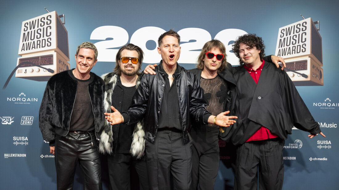 Hecht räumten an den Swiss Music Awards im März ab, wenige Monate später landen sie nun mit einem ausverkauften Letzigrund-Konzert ihren nächsten Erfolg. (KEYSTONE/Andreas Becker) 20260612164404784.jpg