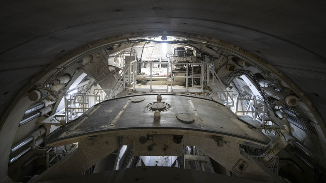 Die Tunnelbohrmaschine "Alessandra" hat schon fünfzig Prozent der Strecke gebohrt. (Archivbild) 20260518135806466.jpg