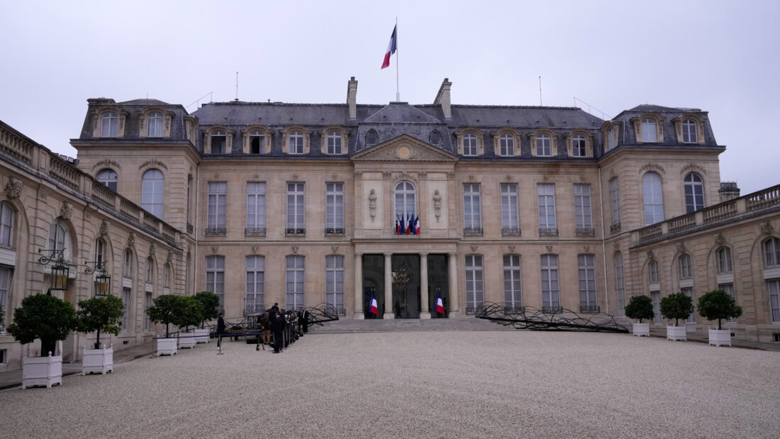ARCHIV - Blick auf den Élysée-Palast in Paris. Foto: Michel Euler/AP/dpa 20260414172132245.jpg