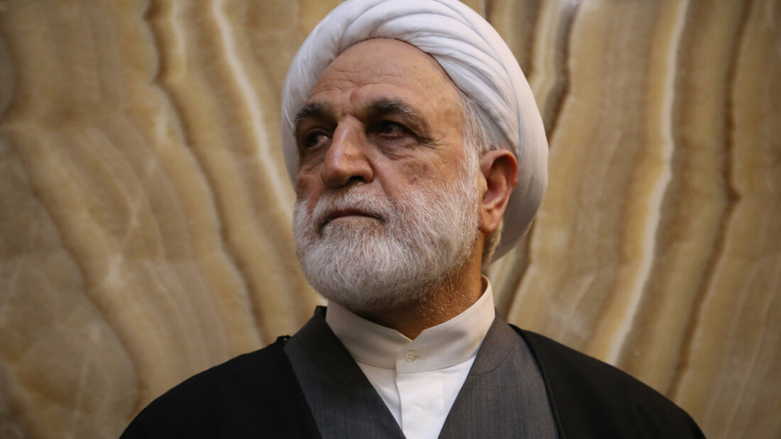 ARCHIV - Der iranische Oberste Richter Gholam-Hussein Mohseni-Edschehi nimmt an einer Feier auf dem Palästina-Platz in Teheran teil. Foto: Rouzbeh Fouladi/ZUMA Press Wire/dpa 20260105134442874.jpg