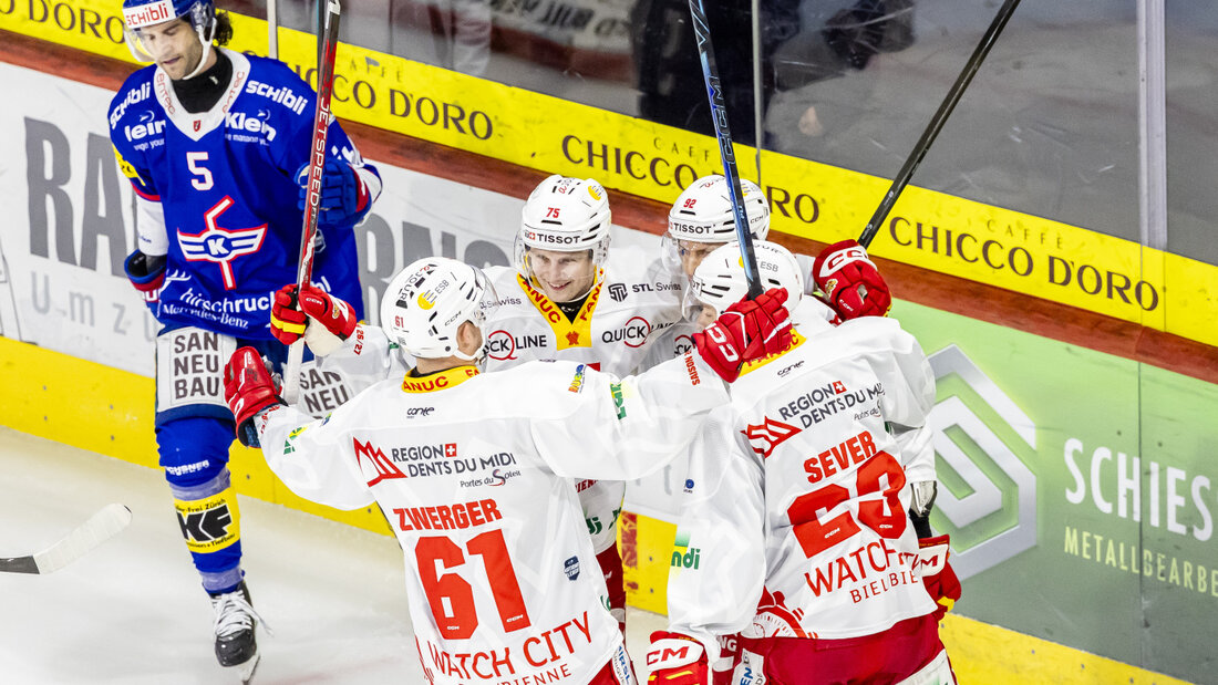 Viel Jubel hier, grosser Frust da: Biel deklassiert Kloten in dessen Stadion gleich mit 6:0 20260924230857421.jpg