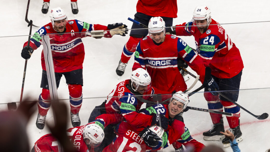 Jubel über die erste WM-Medaille: Norwegens Eishockeyaner gewinnen das Bronzespiel gegen Kanada 20260531181511642.jpg