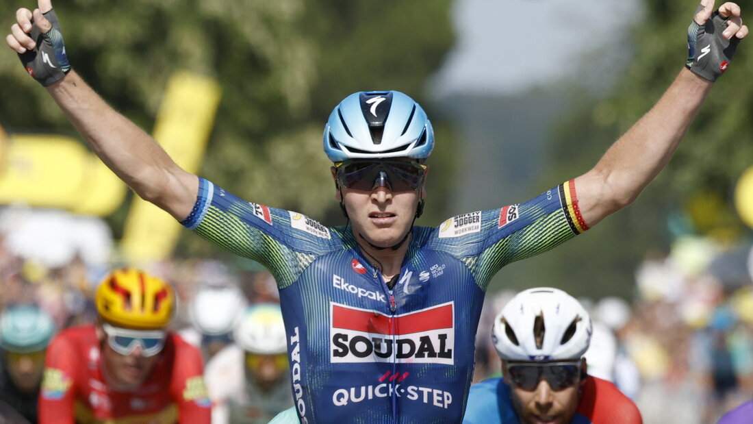 Der Belgier Tim Merlier durfte sich über den näcshten Sieg an der Tour de France freuen 20260711173018228.jpg