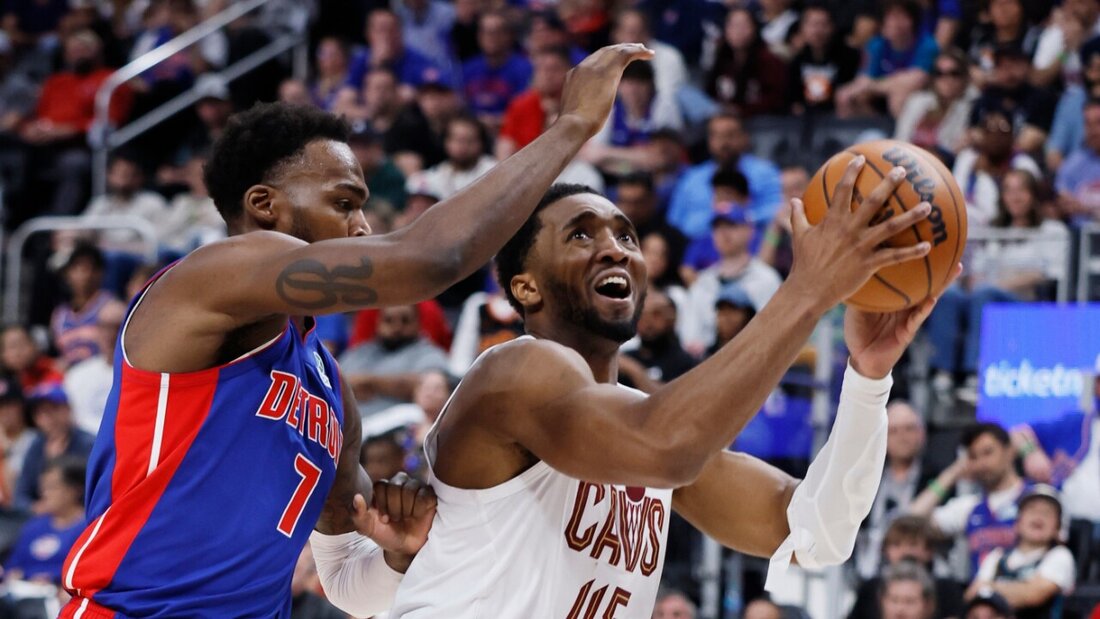 Donovan Mitchell (rechts) war einmal mehr bester Skorer der Cavaliers 20260518055947961.jpg