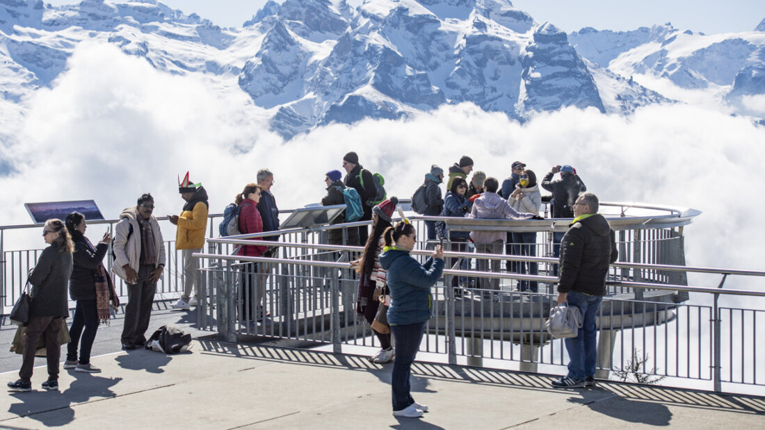 Der Schweizer Tourismus boomt derzeit vor allem dank der ausländischen Touristen. (Archivbild) 20250507090623839.jpg