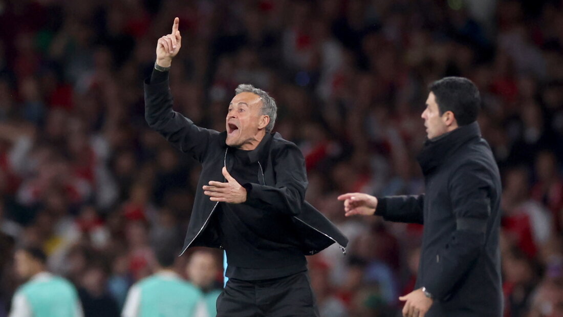 Mit Luis Enrique (links) und Mikel Arteta stehen sich zum ersten Mal in einem Final der Champions League zwei spanische Trainer gegenüber 20260530040105705.jpg