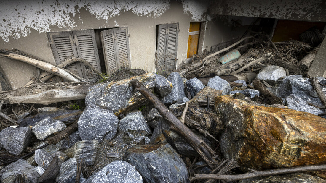 Ein Unwetter im Misox hat am 21. Juni 2024 massive Schäden verursacht. In Sorte (im Bild) wurden mehrere Häuser schwer beschädigt. (Archivbild) 20260623093159285.jpg
