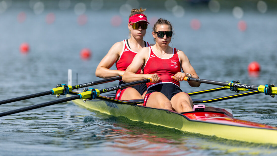 Salome Ulrich (links) und Fabienne Schweizer zeigen an der WM eine gute Leistung, zur Medaille reichte es aber nicht 20250926094949599.jpg