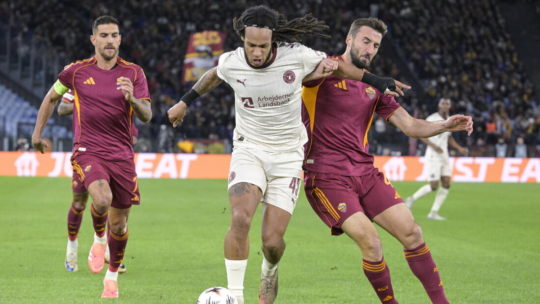 Kevin Mbabu und Midtjylland verlieren in Rom, bleiben aber in der Spitzengruppe der Europa League 20251127231252979.jpg