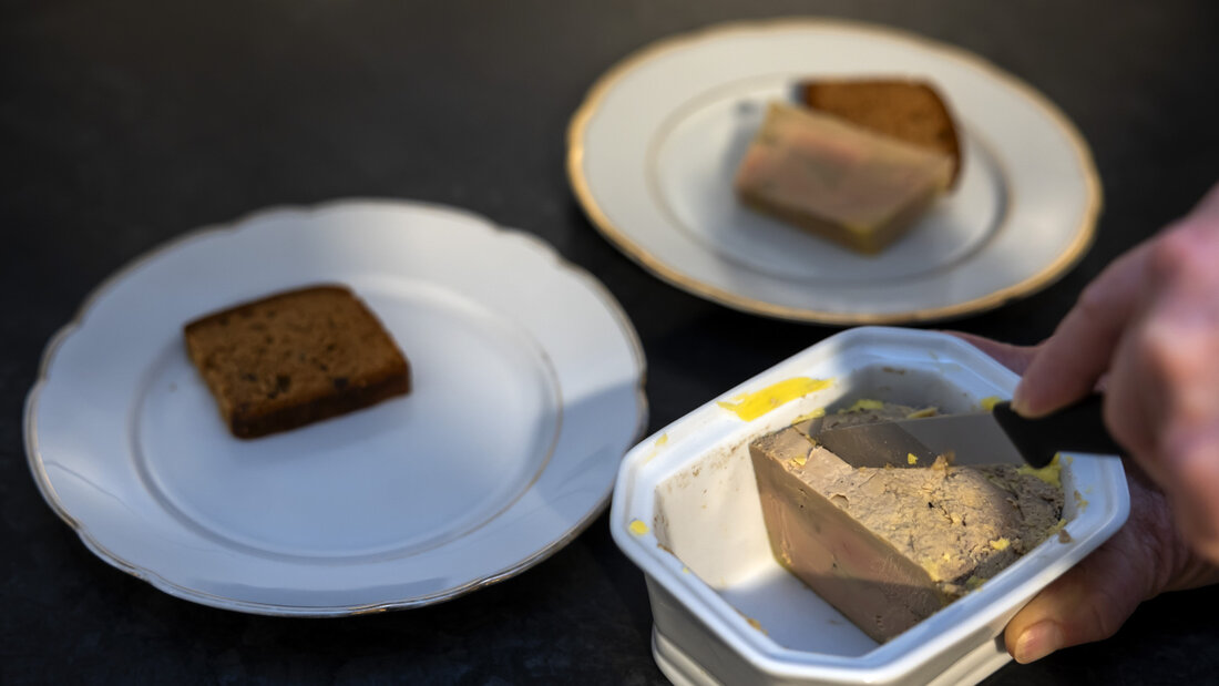 Darum geht es: Foie gras bei einer Mahlzeit in einem Genfer Haus Anfang 2025. (Archivbild) 20260915085404006.jpg