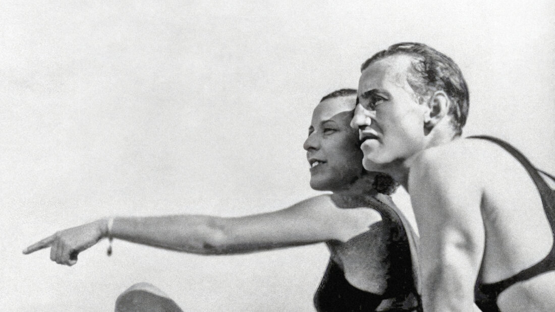 Ian Fleming und Monique Panchaud am Ufer des Genfersees in den 1930er Jahren. (Archivbild) 20260823100013552.jpg
