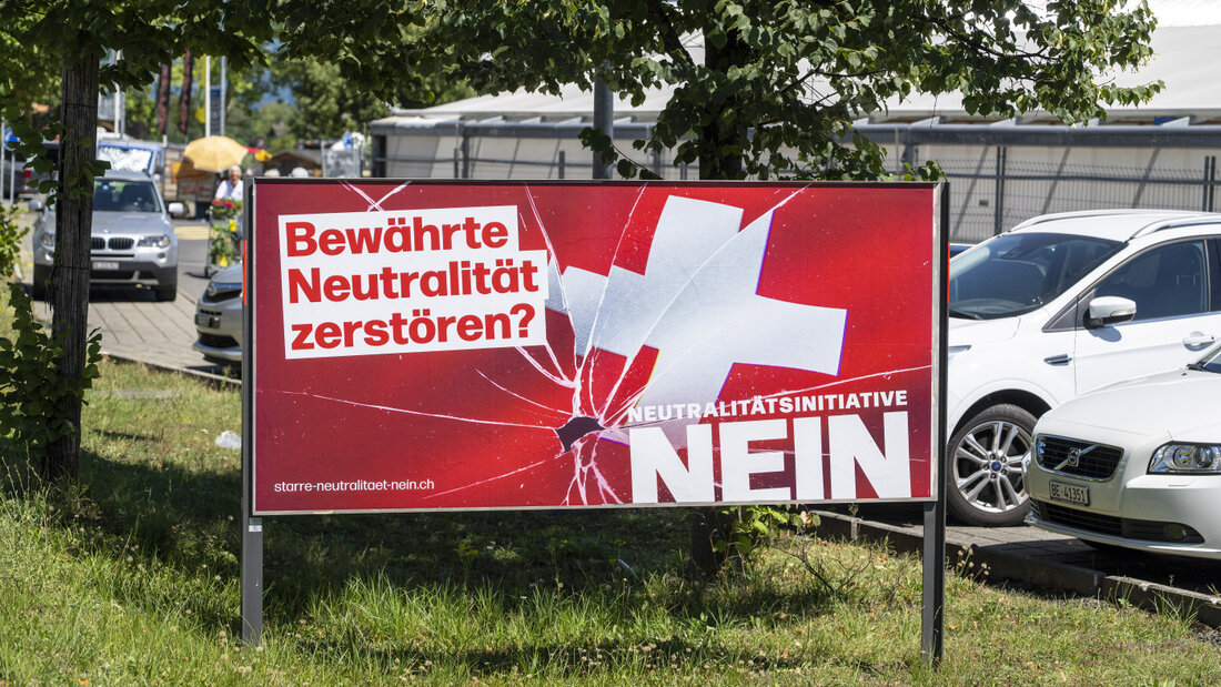 Die Gegnerinnen und Gegner haben sich durchgesetzt: Die Neutralitätsinitiative ist mit rund 71 Prozent deutlich abgelehnt worden. (Archivbild) 20260927123547040.jpg