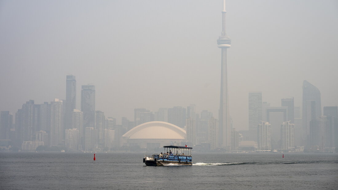 Der Ontariosee mit der Skyline von Toronto im Hintergrund: US-Präsident Donald Trump bringt mitten im Handelsstreit mit Kanada eine Umbenennung des Grenzsees in «Lake America» ins Spiel. 20260825150918806.jpg