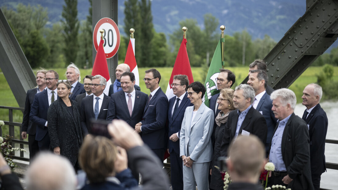 Im Mai 2024 war in Widnau SG der Rhesi-Staatsvertrag bei einem feierlichen Akt unterzeichnet worden. Nun ist er in Kraft getreten. (Archivbild) 20250701160450352.jpg