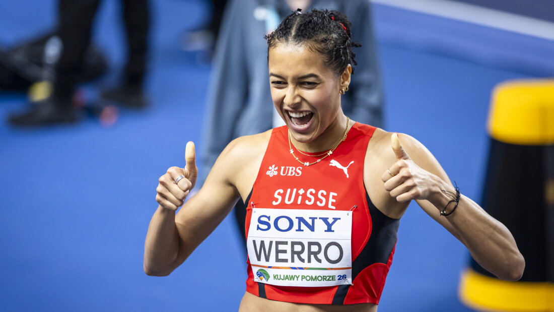Wie bei der Hallen-WM hiess es auch beim Diamond-League-Meeting in Rabat für Audrey Werro: Daumen hoch 20260531205302545.jpg