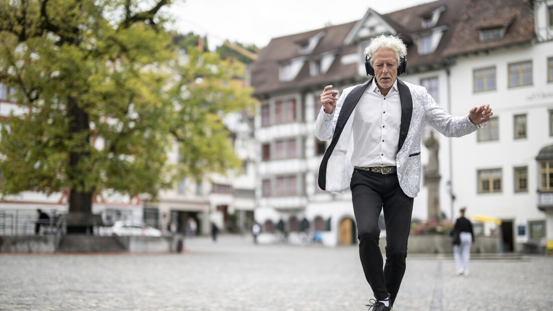 Andrzej Weber lebt mittlerweile in Georgien. Ab und an, wie hier Ende August, kehrt er aber nach St. Gallen zurück. 20260826095306459.jpg