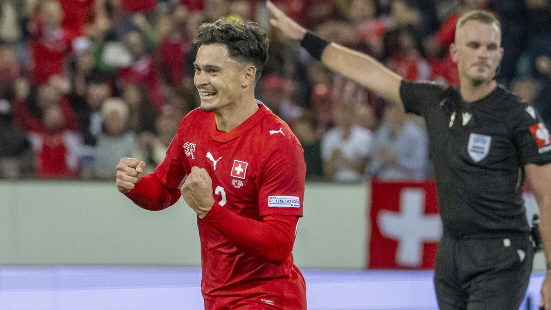 Fabian Rieder bringt die Schweiz mit seinem Treffer gegen Nordmazedonien auf Kurs 20261006224136508.jpg