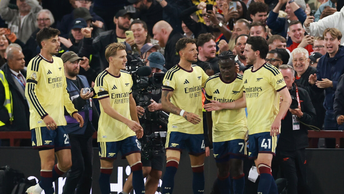 Arsenal feiert das siegbringende 1:0 von Bukayo Saka 20260831230657401.jpg